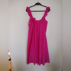 H&M cotton dress ,NWT ,hot pink ,light weight perfect for summertime  ,over-size